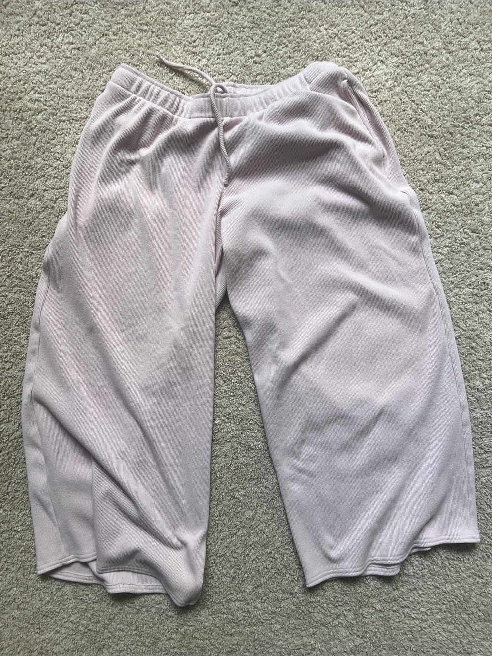 Light Pink HollisterDrawstring Wide-Leg Sweatpants